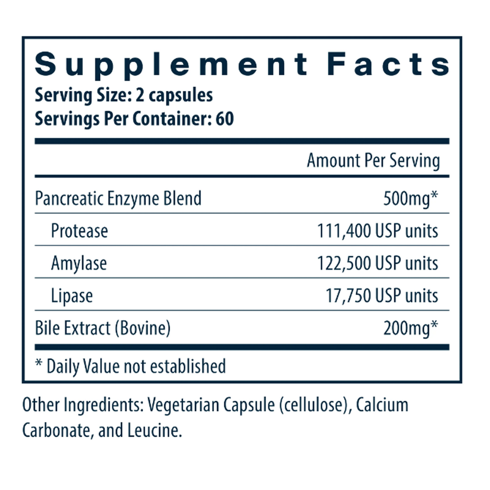 Product image for Pancreatin &amp; Ox Bile Extract.