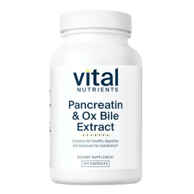 Pancreatin & Ox Bile Extract 120 capsules Pancreatin & Ox Bile Extract 120 capsules