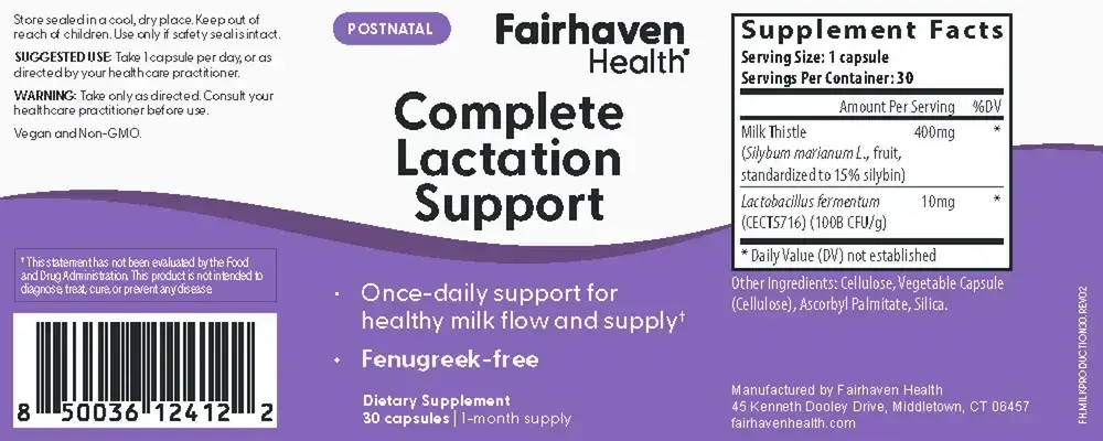 Product image for Complete Lactation Support.