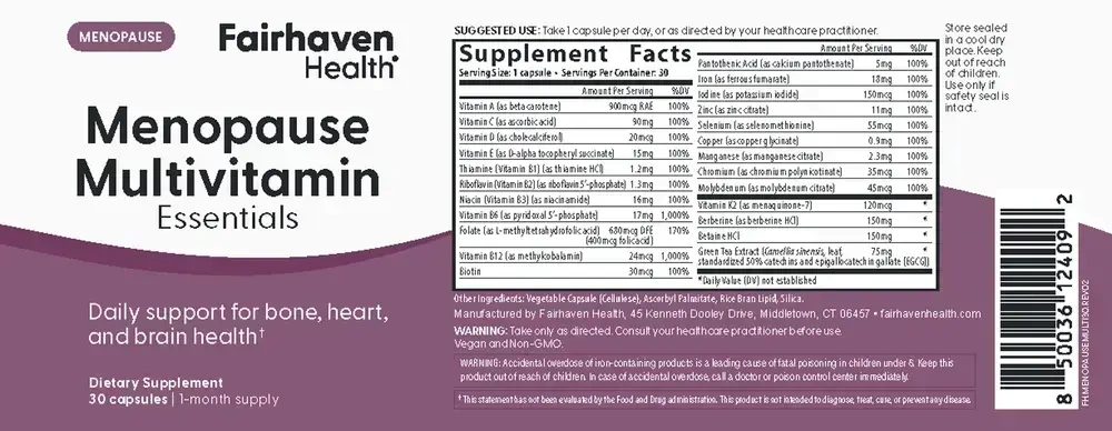 Product image for Menopause Multivitamin Essentials.
