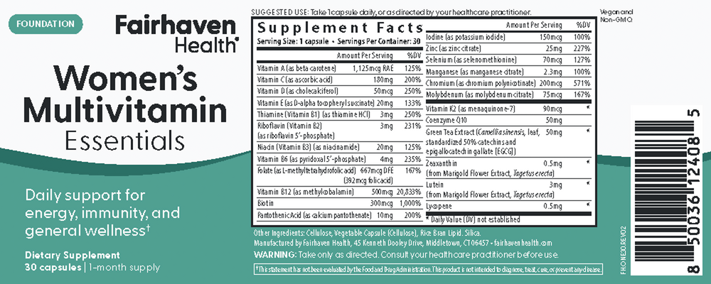 Product image for Women's Multivitamin Essentials.
