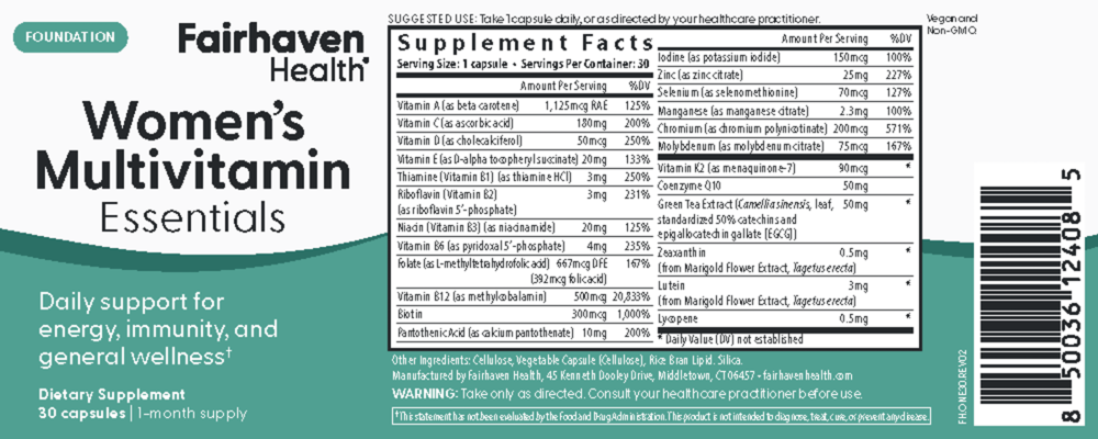 Product image for Women's Multivitamin Essentials.