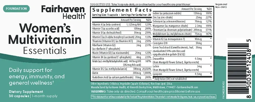Product image for Women's Multivitamin Essentials.