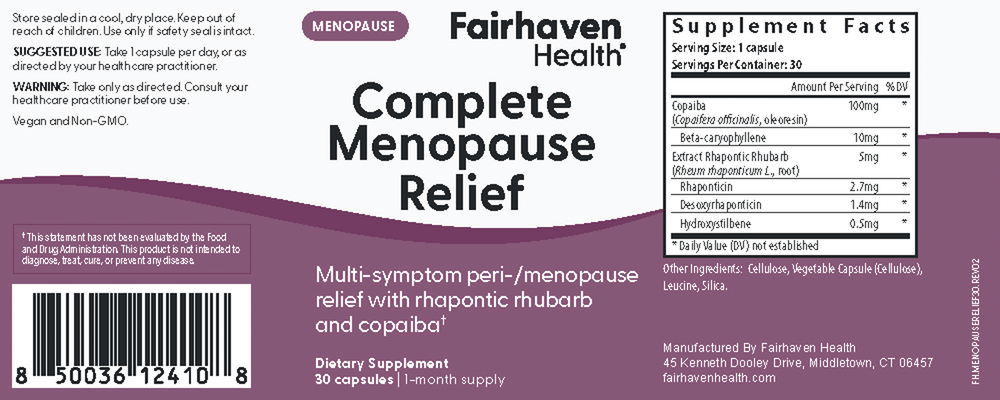 Product image for Complete Menopause Relief.