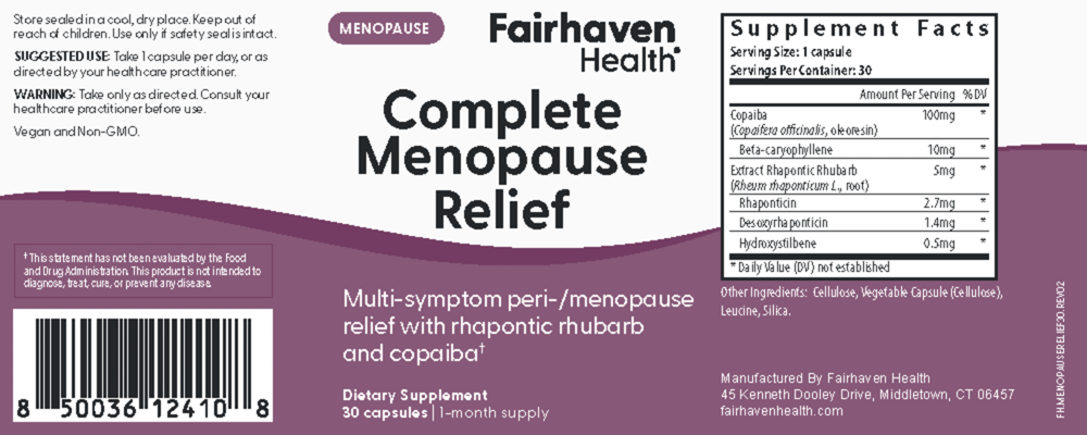 Product image for Complete Menopause Relief.
