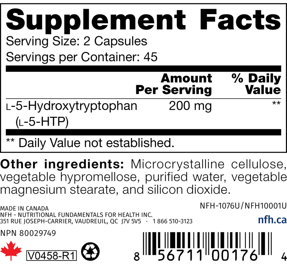 Product image for 5-HTP SAP 100mg.