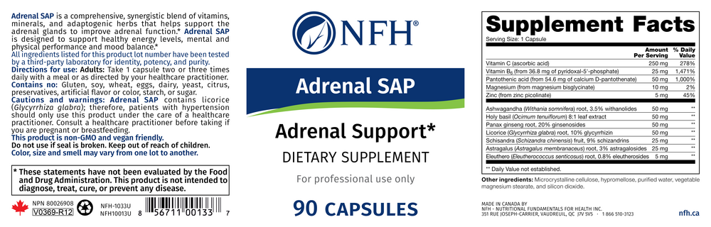 Product image for Adrenal SAP.