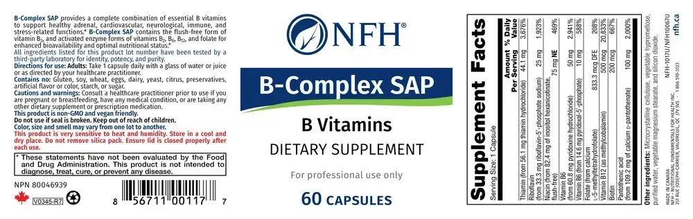 Product image for B-Complex SAP.