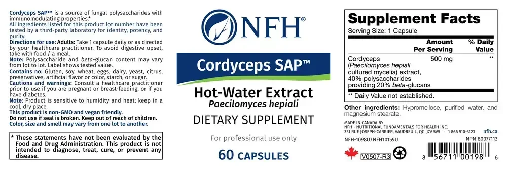 Product image for Cordyceps SAP.