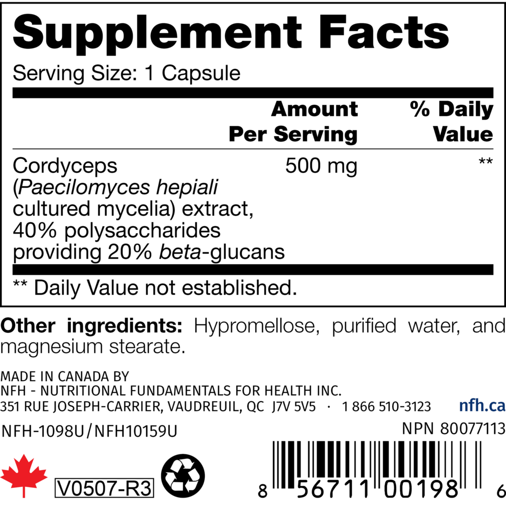 Product image for Cordyceps SAP.