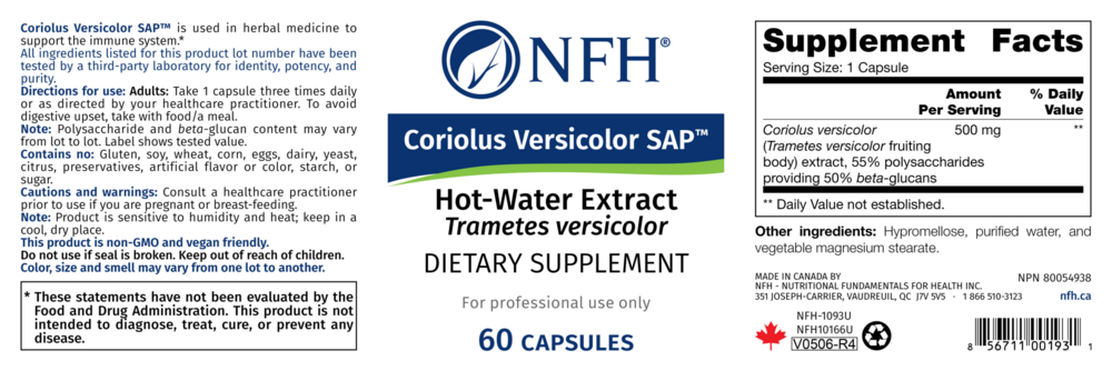 Product image for Coriolus Versicolor SAP.