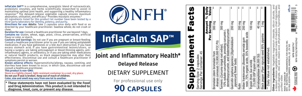 Product image for InflaCalm SAP.