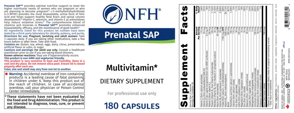 Product image for Pre-Natal SAP.
