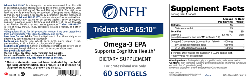 Product image for Trident SAP 65:10.