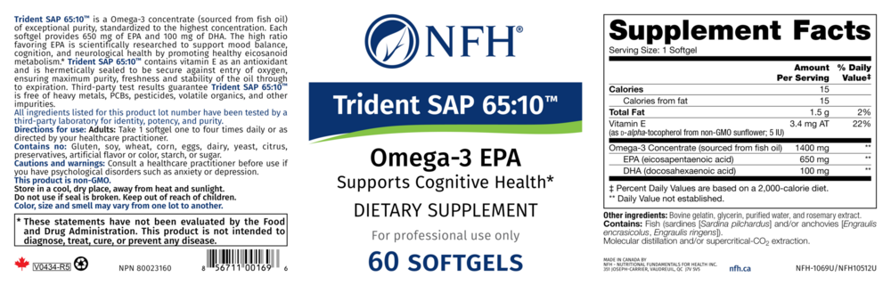 Product image for Trident SAP 65:10.