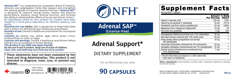 Product image for Adrenal SAP (Licorice Free).