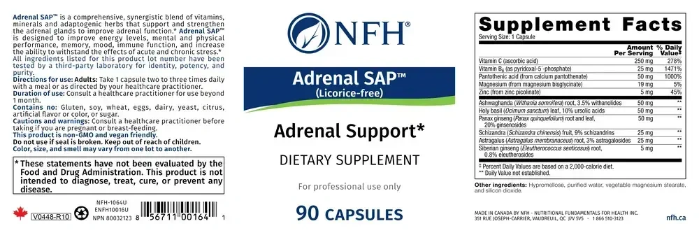 Product image for Adrenal SAP (Licorice Free).