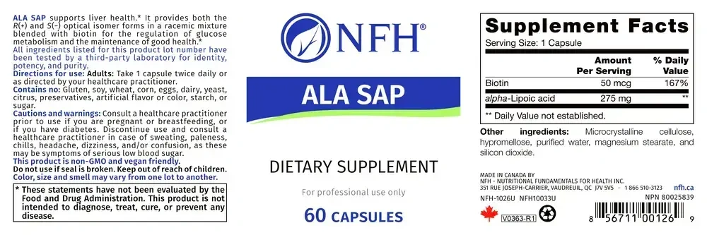 Product image for ALA SAP.
