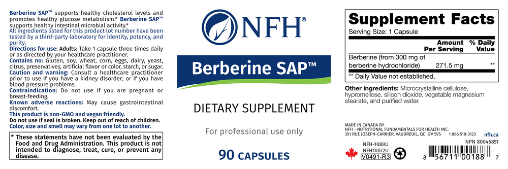 Product image for Berberine SAP.