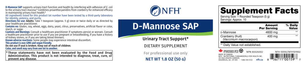 Product image for D-Mannose SAP.