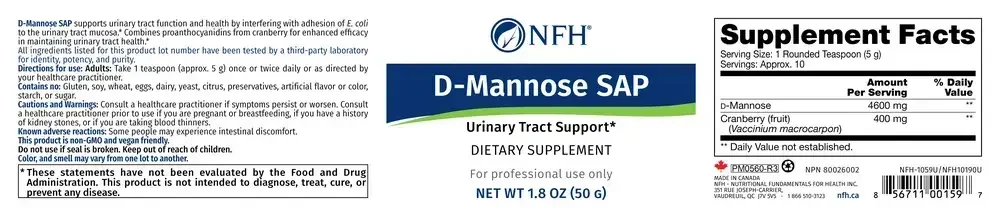 Product image for D-Mannose SAP.