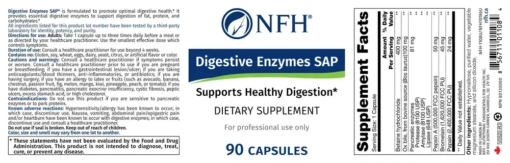 Product image for Digestive Enzymes SAP.