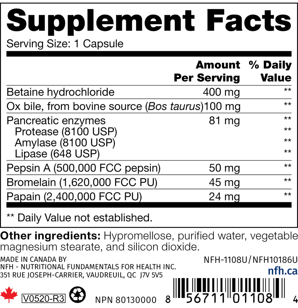 Product image for Digestive Enzymes SAP.