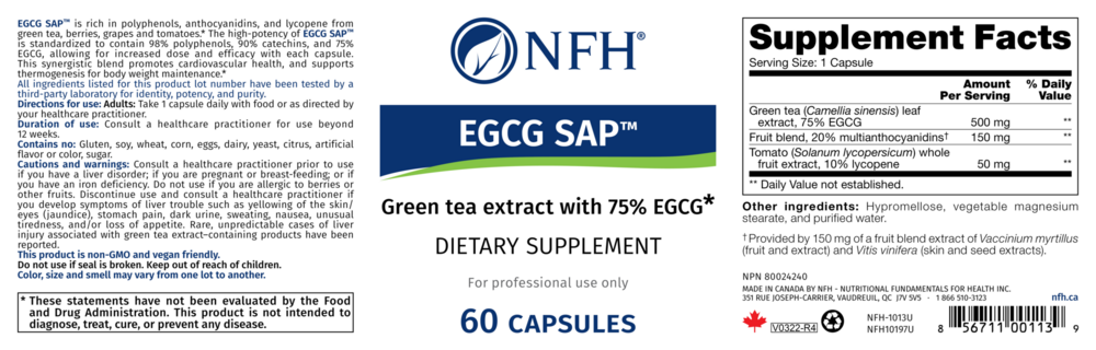 Product image for EGCG SAP.
