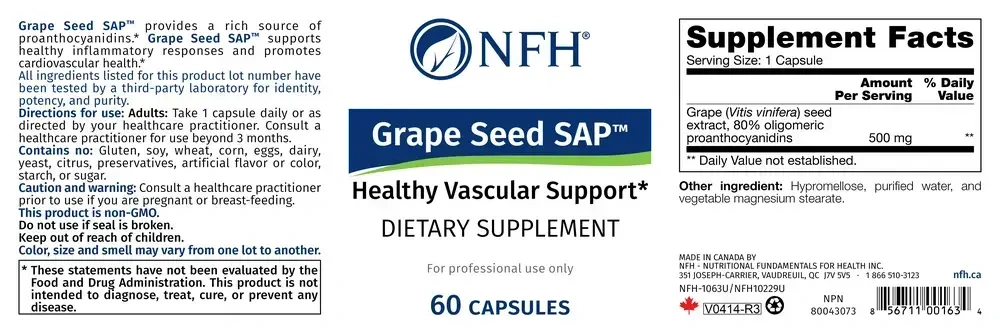 Product image for Grape Seed SAP.