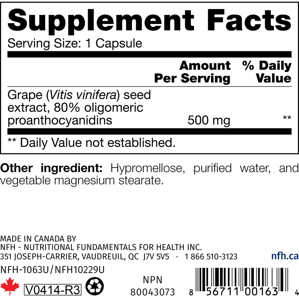 Product image for Grape Seed SAP.