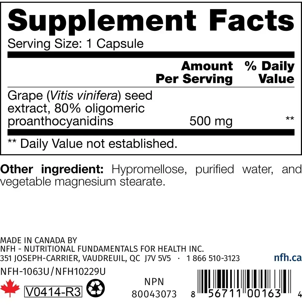 Product image for Grape Seed SAP.