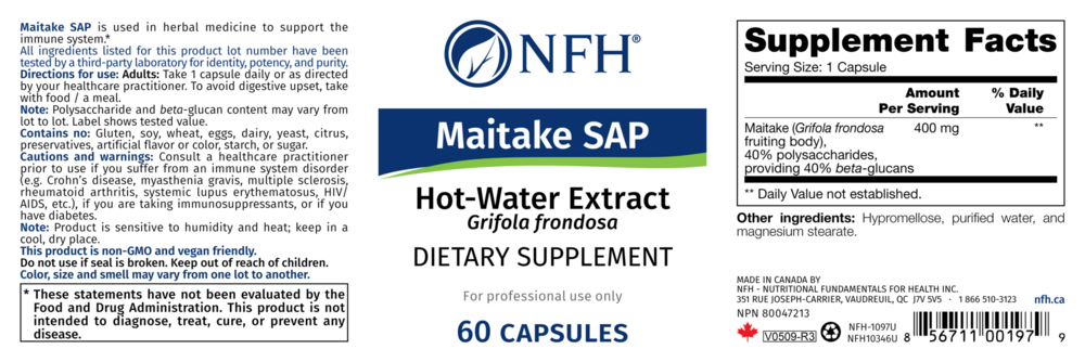 Product image for Maitake SAP.