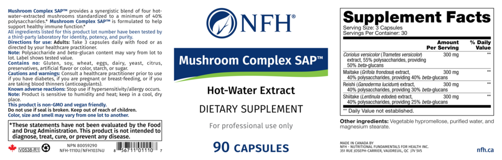 Product image for Mushroom Complex SAP.