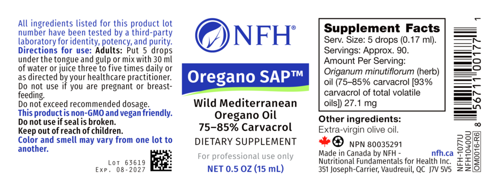 Product image for Oregano SAP.