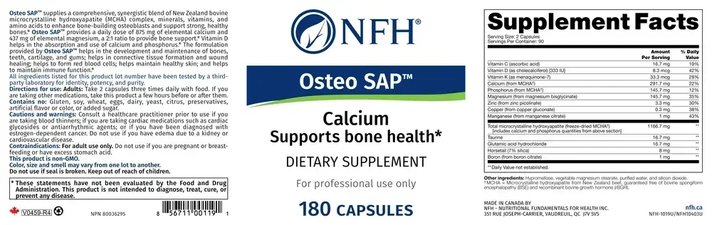 Product image for Osteo SAP.