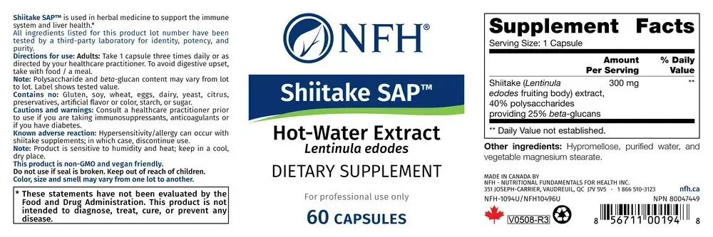 Product image for Shiitake SAP.