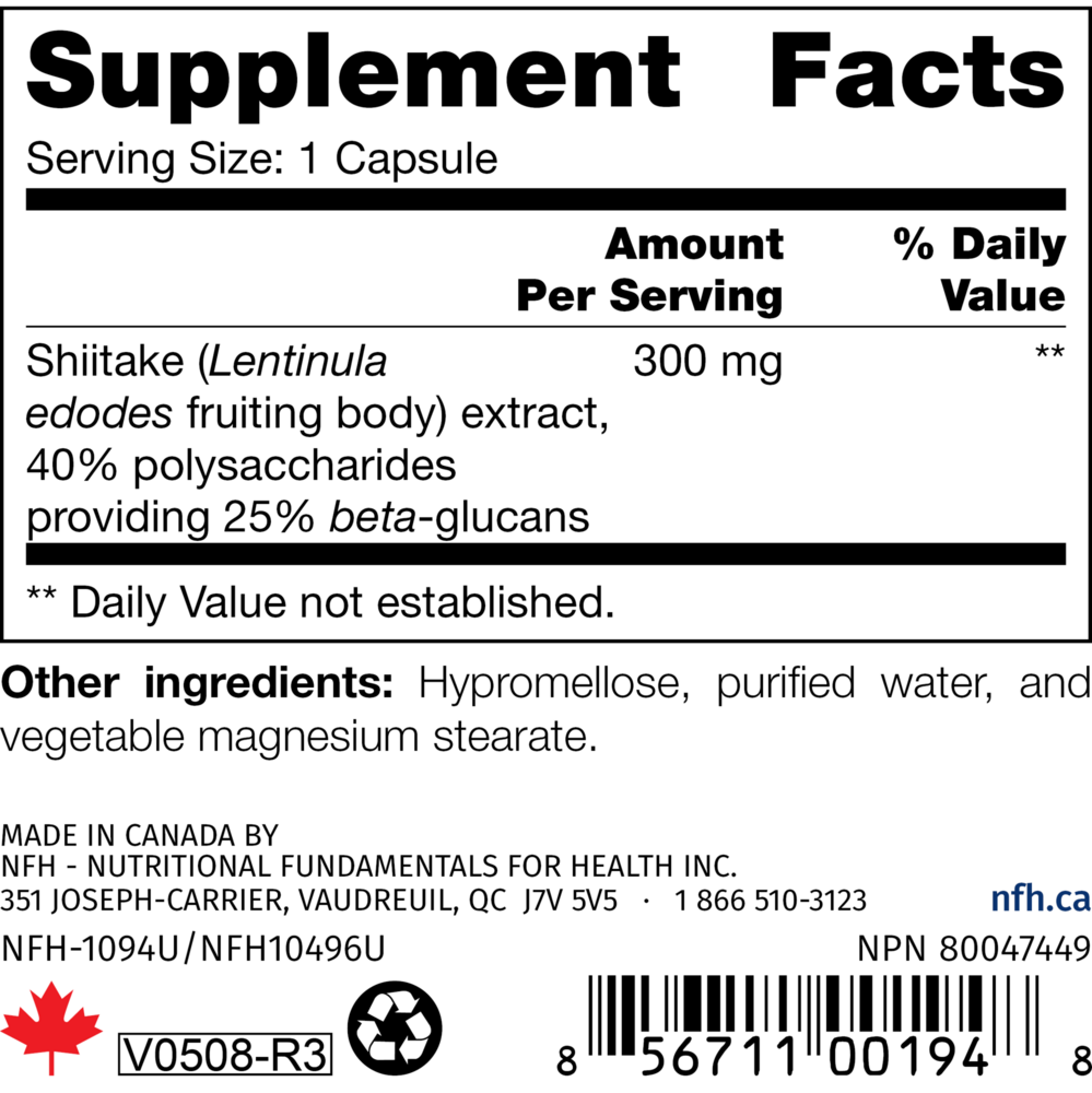 Product image for Shiitake SAP.