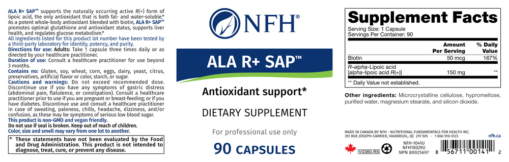 Product image for ALA R+ SAP.
