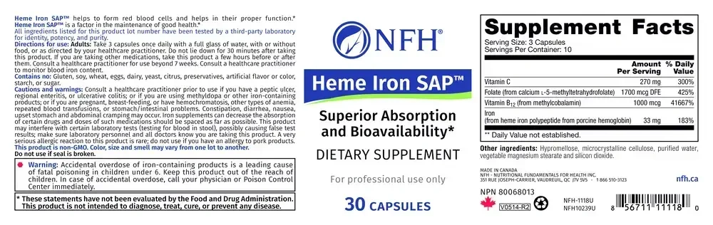 Product image for Heme Iron SAP.