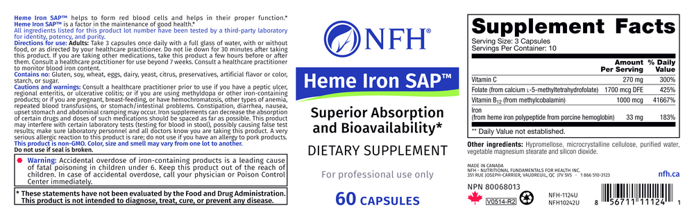 Product image for Heme Iron SAP.