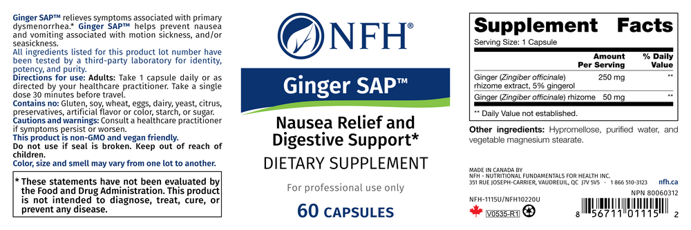 Product image for Ginger SAP.