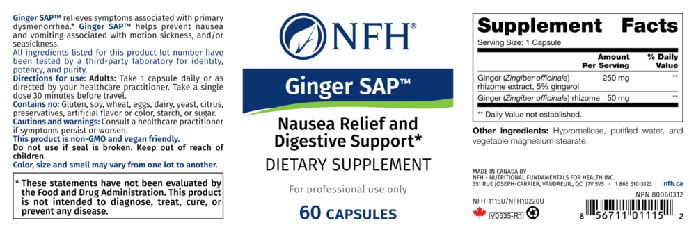 Product image for Ginger SAP.