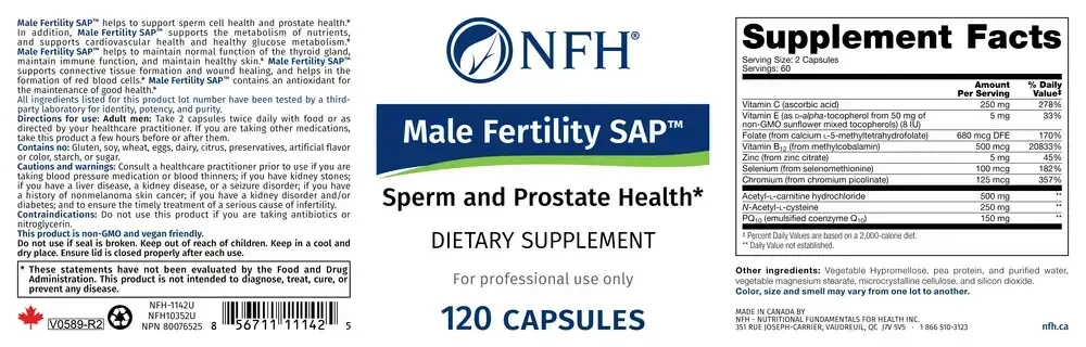 Product image for Male Fertility SAP.
