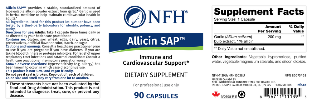 Product image for Allicin SAP.