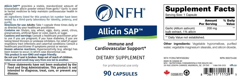Product image for Allicin SAP.