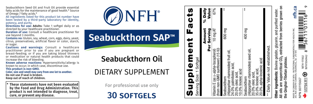 Product image for Seabuckthorn SAP.
