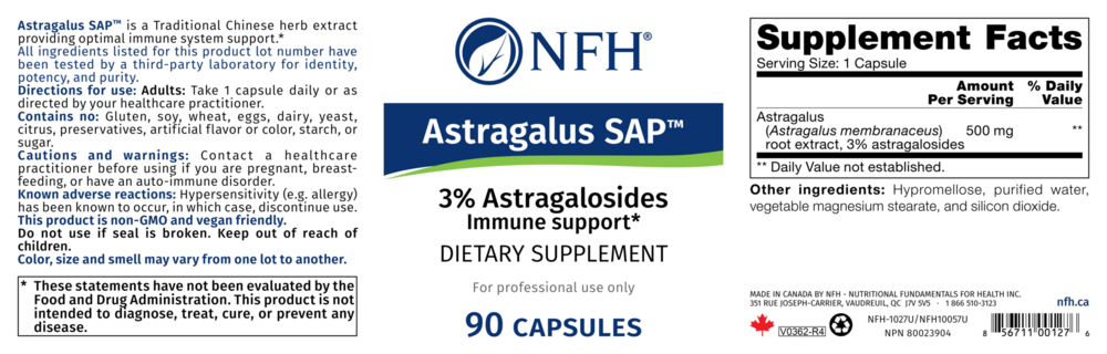 Product image for Astragalus SAP Adaptogenic.