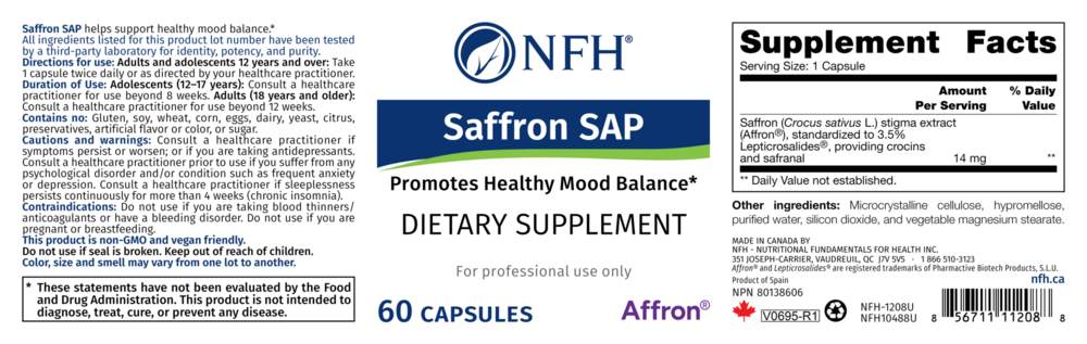 Product image for Saffron SAP.