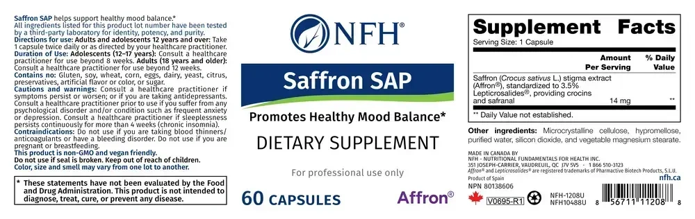 Product image for Saffron SAP.