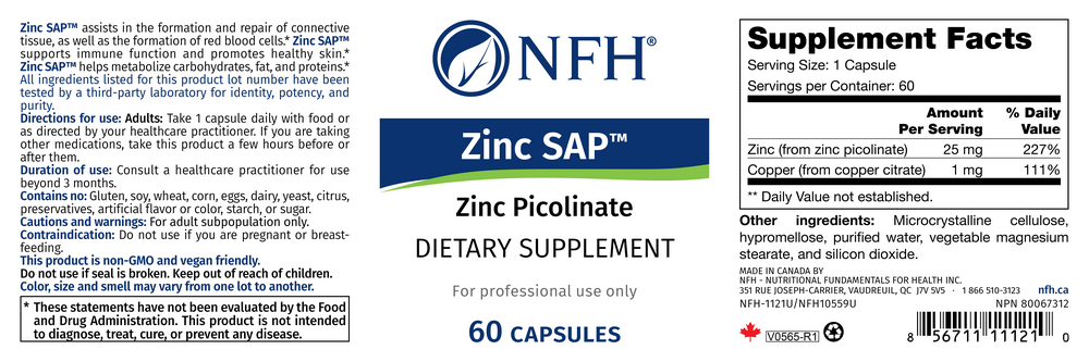 Product image for Zinc SAP.